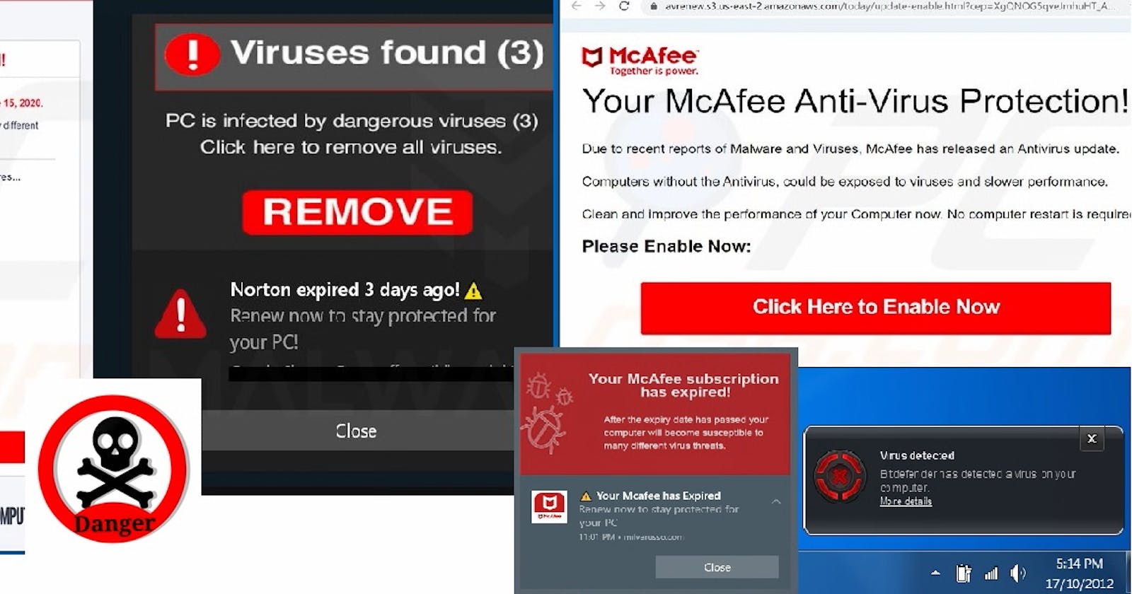 Your McAfee Subscription Has Expired