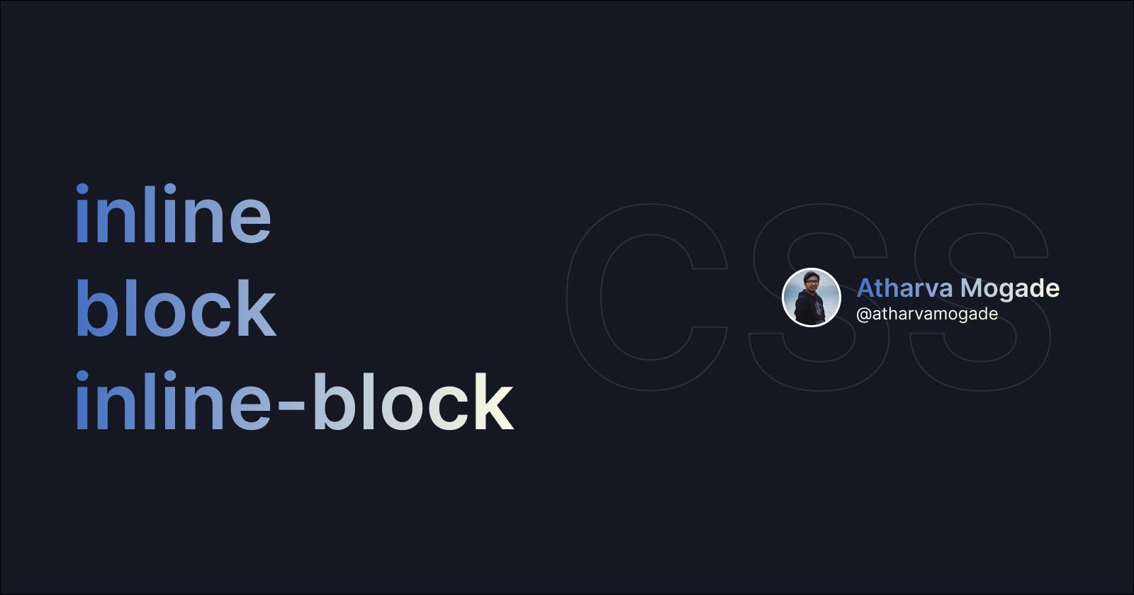 Display Properties in CSS: inline, block, inline-block