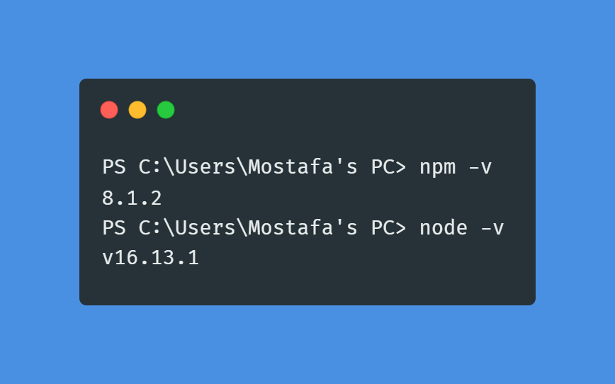 2 - npm and node install.png