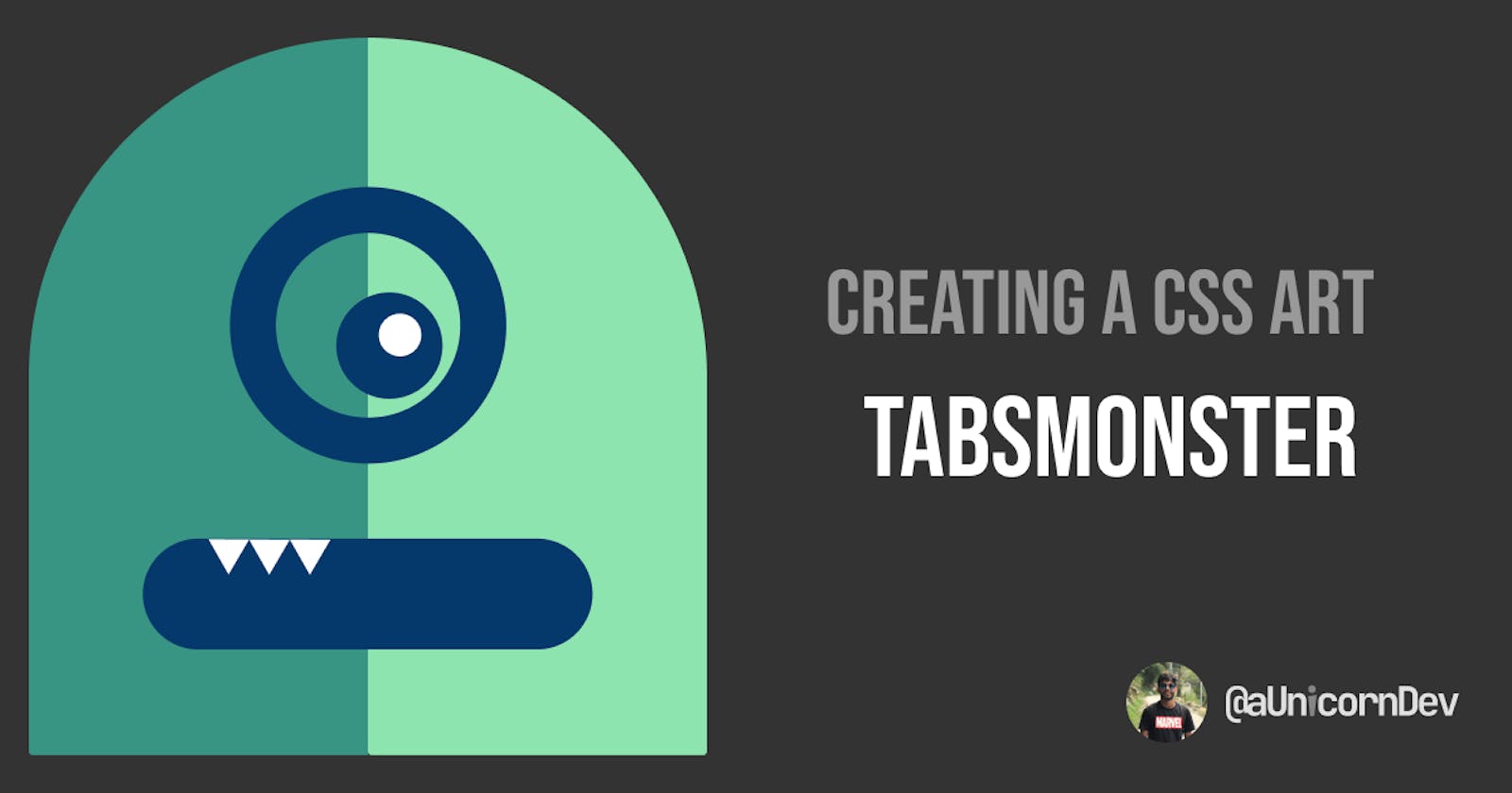TabsMonster CSS Art (with :hover and @keyframe animation)