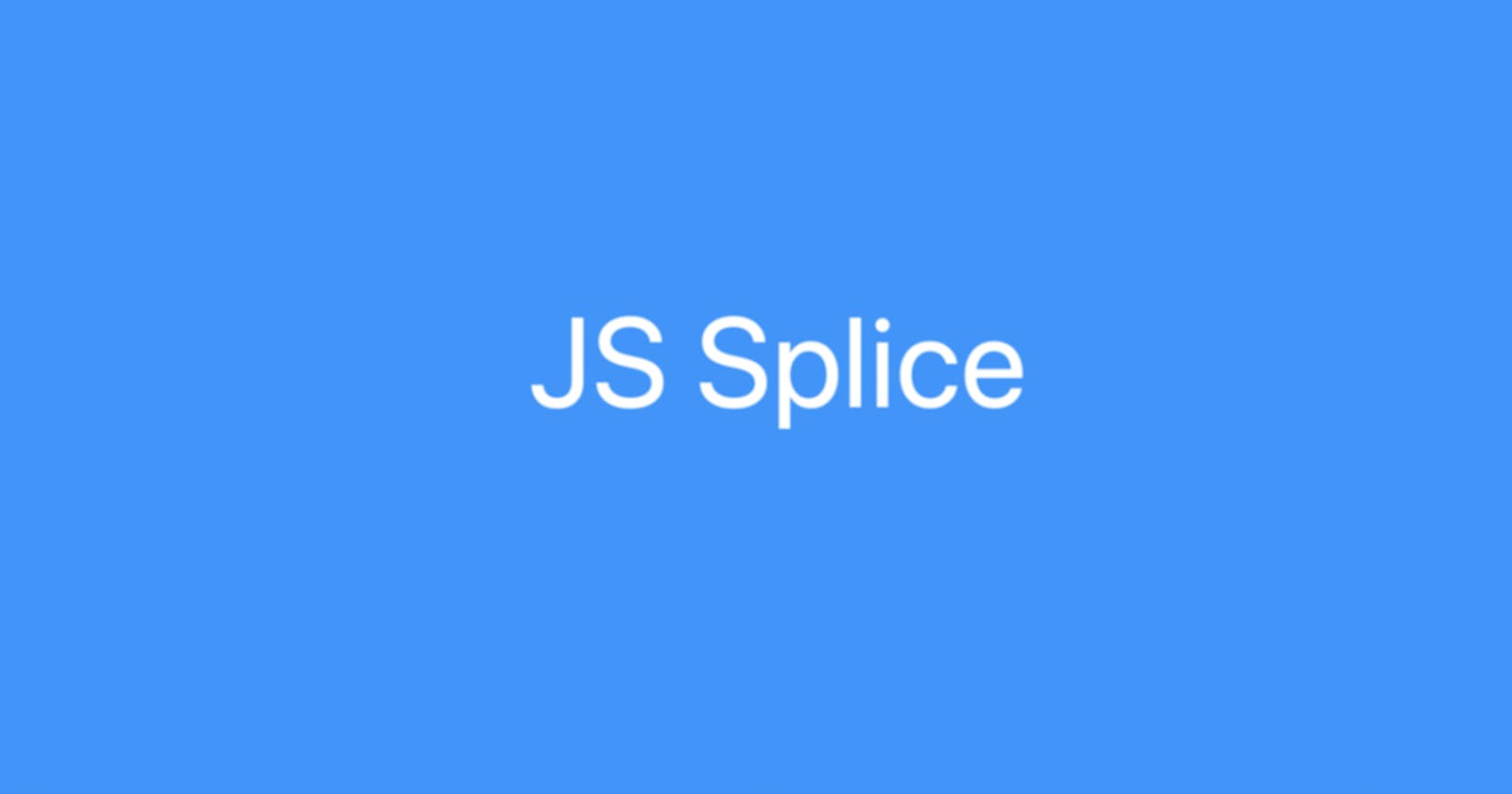 JS Splice