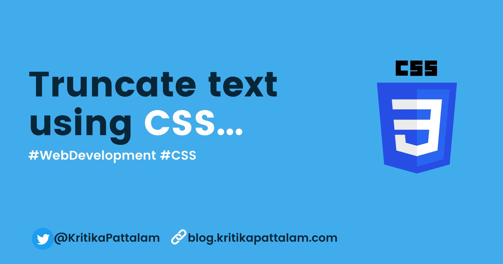 2 Simple ways you can truncate text using CSS