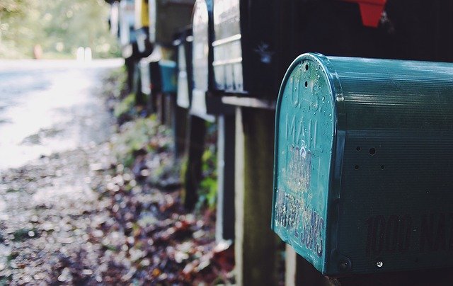 a picture of mailboxes