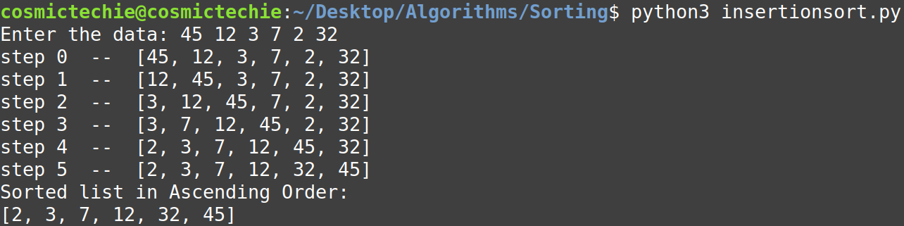 Insertion Sort