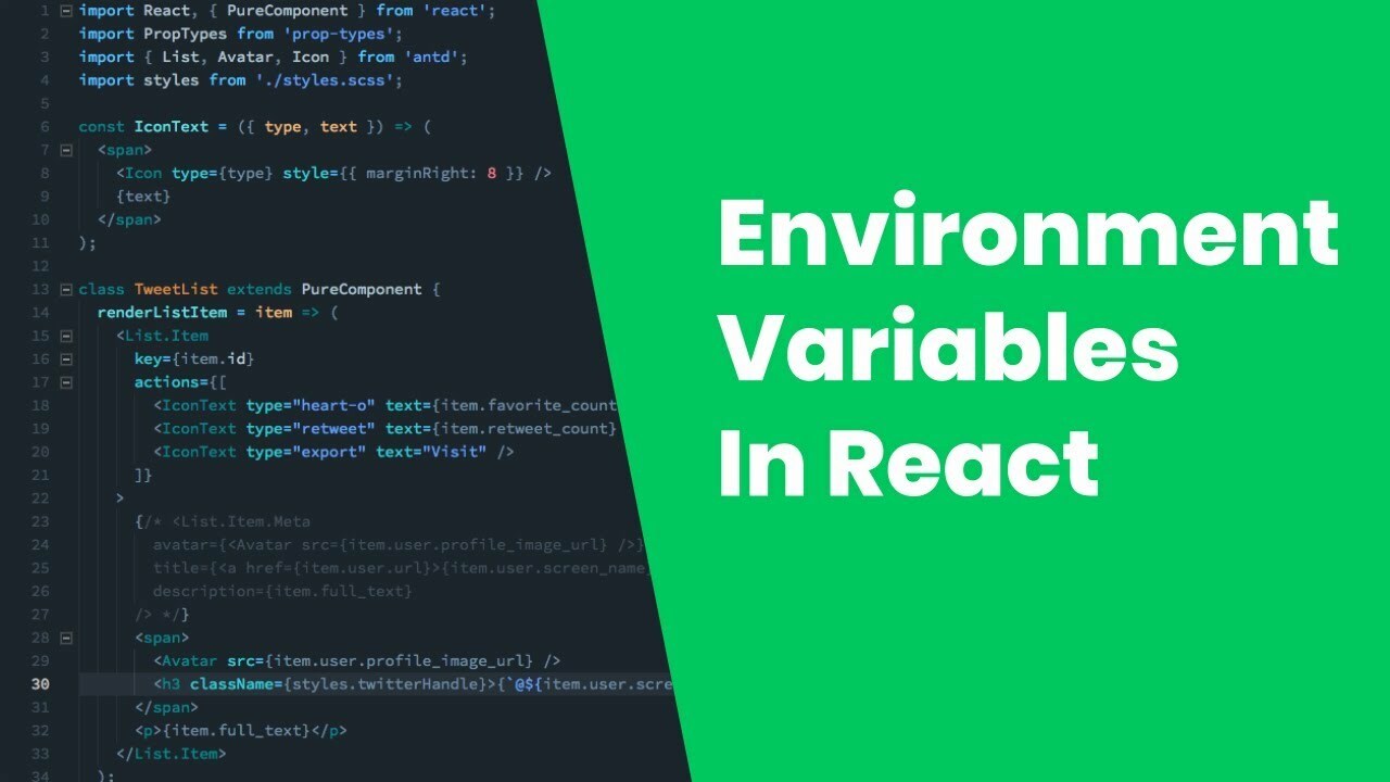 Environment Variables in ReactJS.