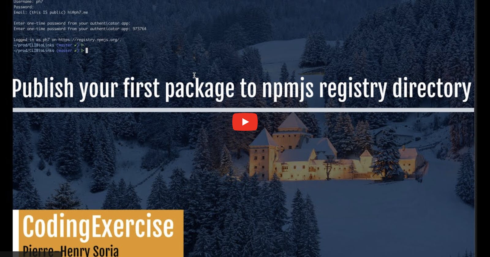How to publish a JS package to NPM directory? 📦