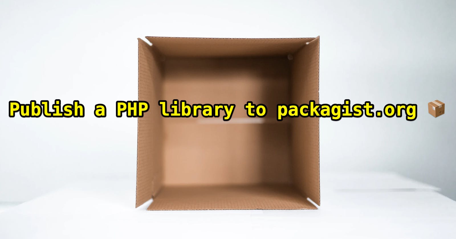 Publish a PHP library to Packagist directory 📦