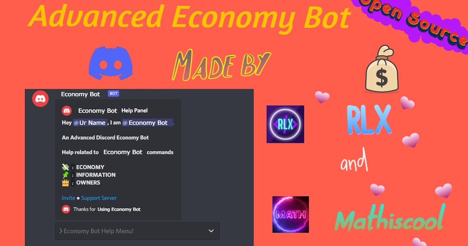 Advanced Economy Bot for Discord Built in JavaScript(Node.js)