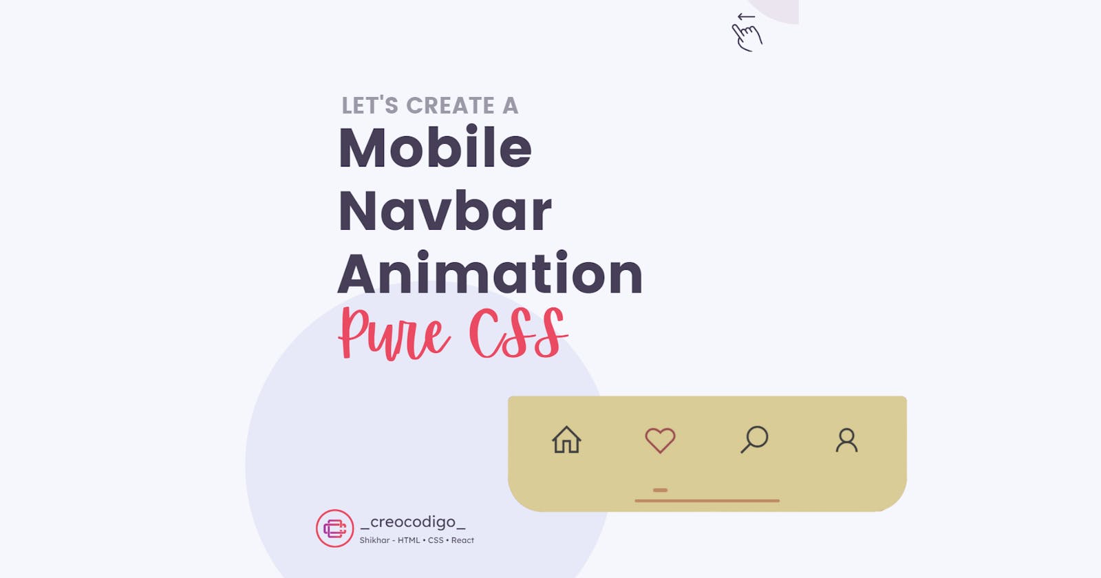 Mobile UI Navbar Animation