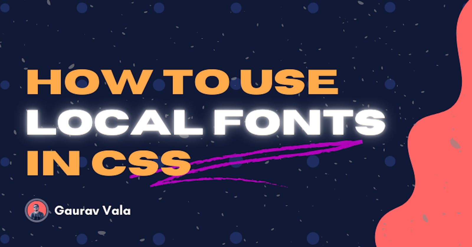 How to use Local fonts in CSS