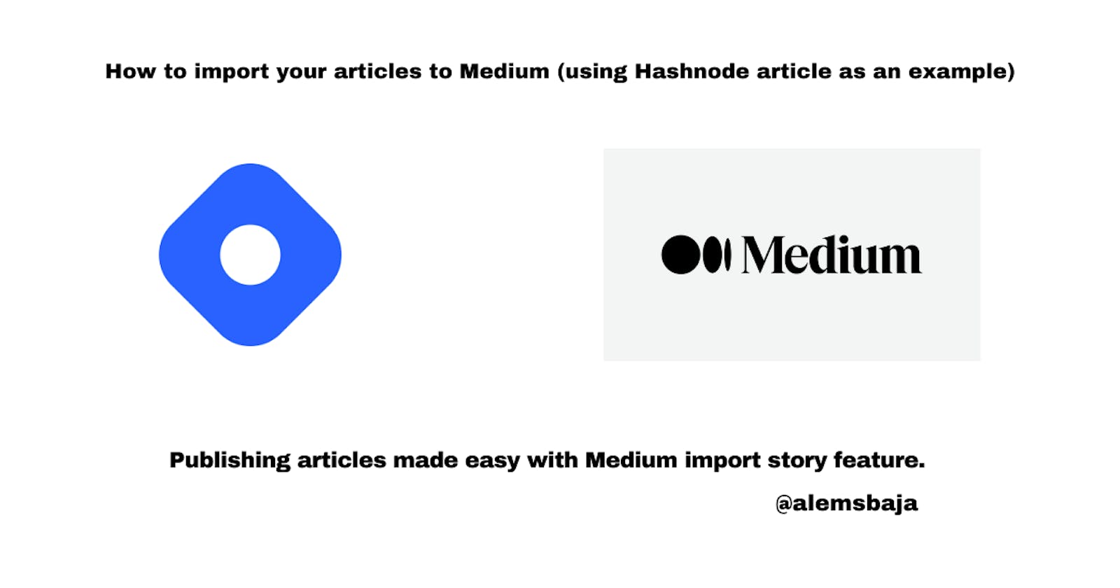 How to import your articles to Medium (using Hashnode article as an example)