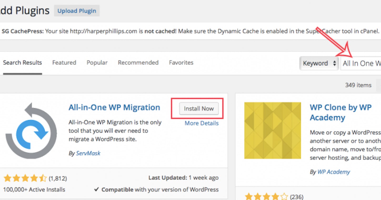 How to Move a WordPress Site to a New Domain/Host with All in One WP Migration