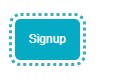 Signup button with dotted blue focus ring