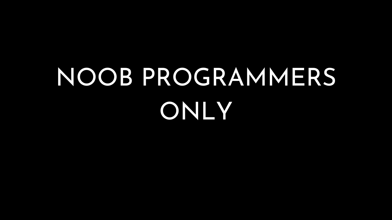 ML noobs