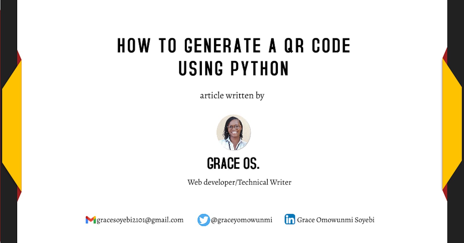 How To Generate A QRcode Using Python