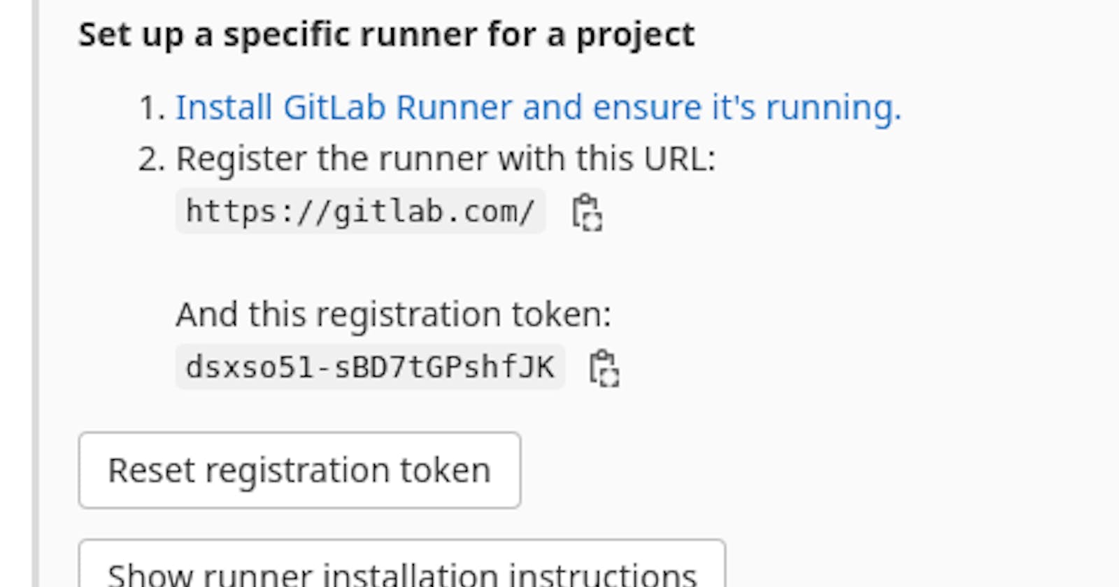 Run your CI/CD runner with Gitlab Runner in 2 minutes