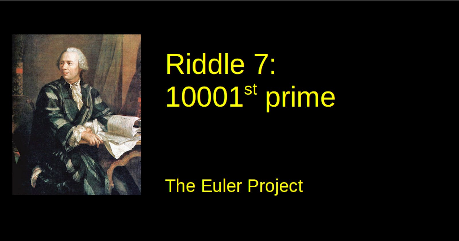 Riddle 7: 10001st Prime