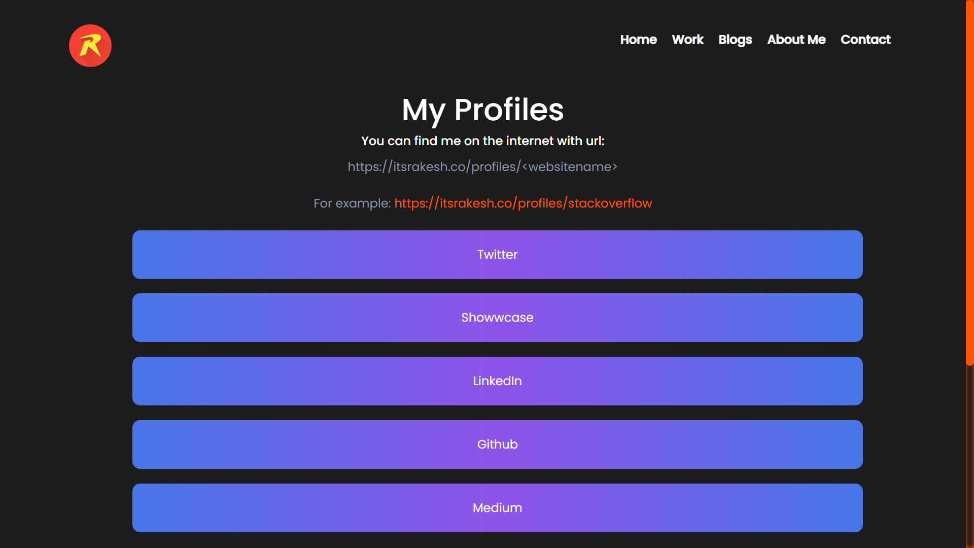 itsrakesh profiles page
