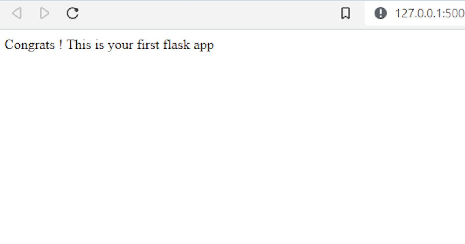 Building Your First Flask application