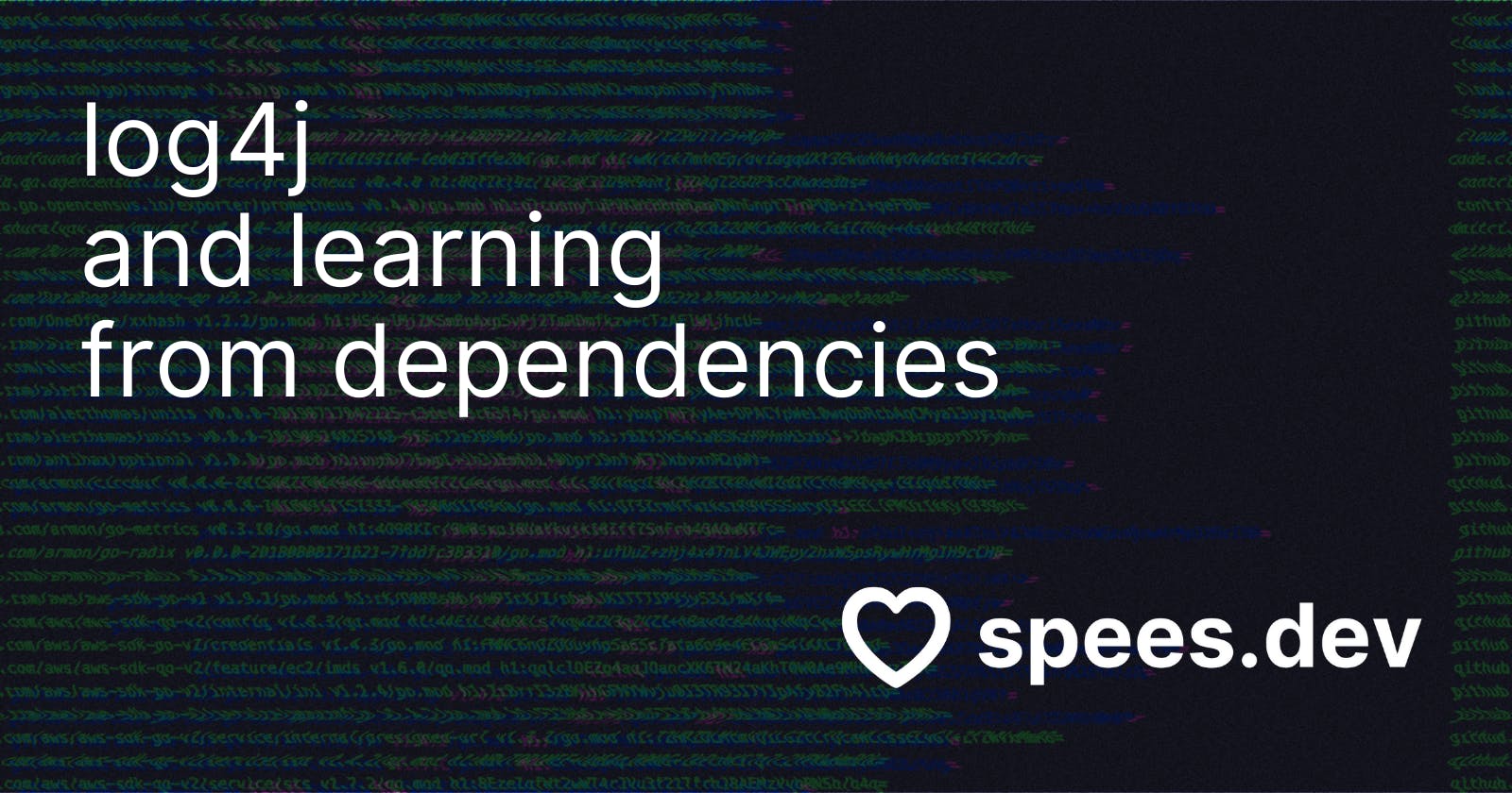 log4j and learning from dependencies