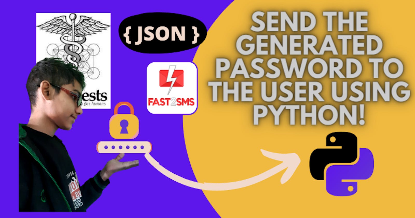 How I ridiculously Message the "random generated password" to the  User's Mobile Number using python?