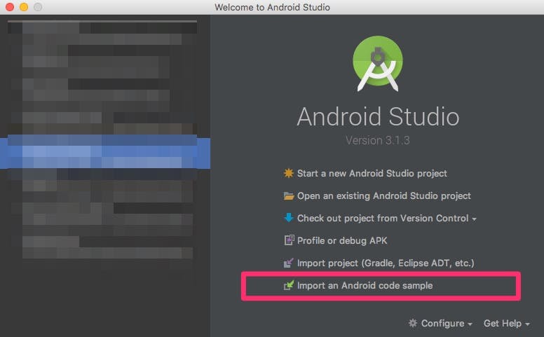 android-get-started-welcome-dialog-import-samples