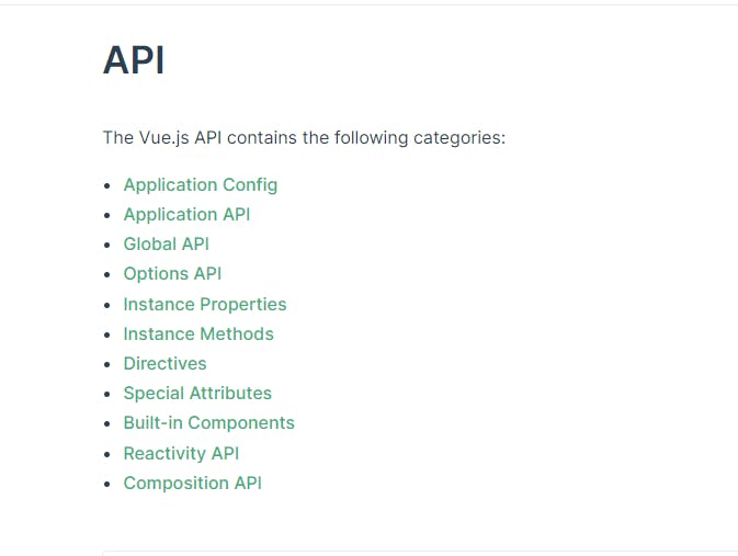 Previous API's Page