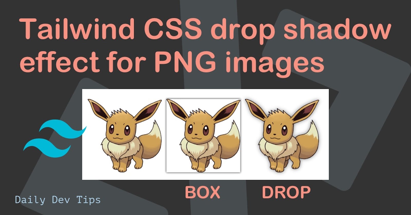 Tailwind CSS drop shadow effect for PNG images