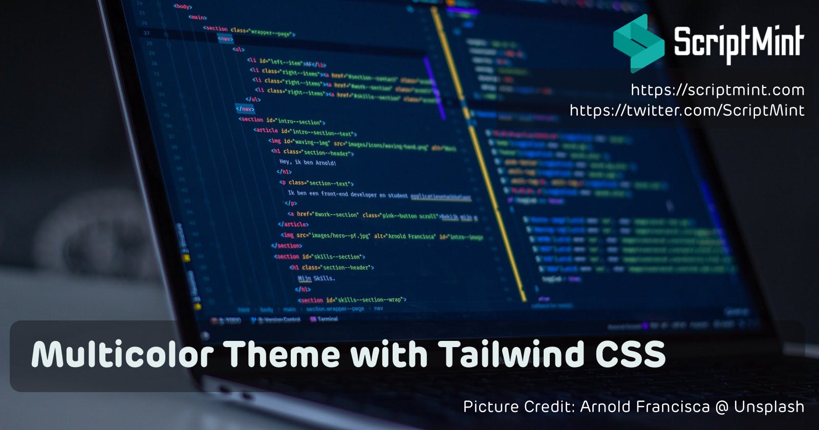 Multicolor theme & Dark Mode setup with Tailwind CSS
