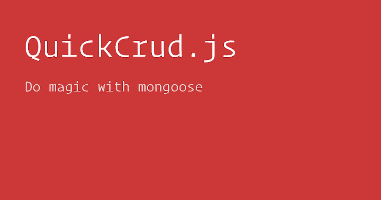 Quickly build a blog api with QuickCrud.js