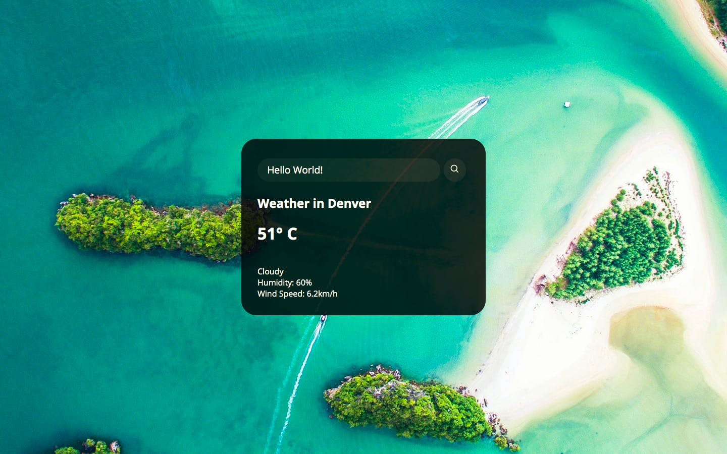 Weather App Website Image