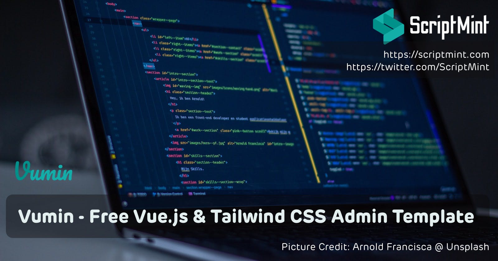 Vumin - Free Vue.js, Tailwind CSS Admin Template