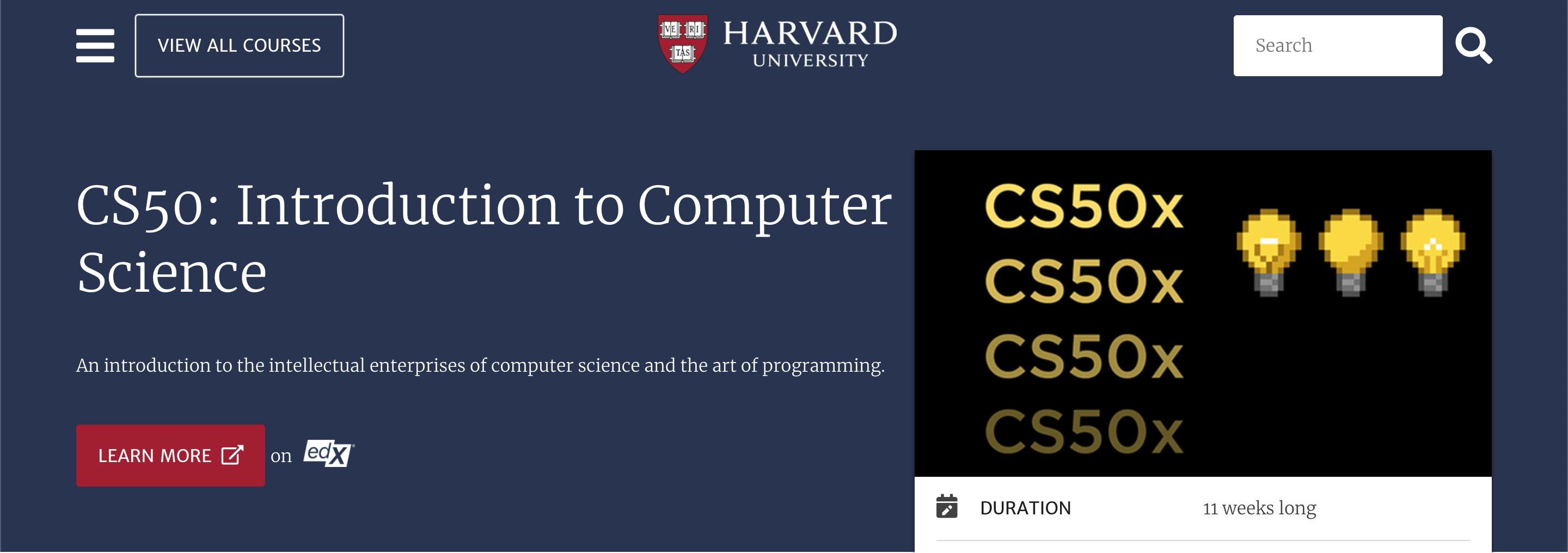 CS50: Introduction to Computer Science