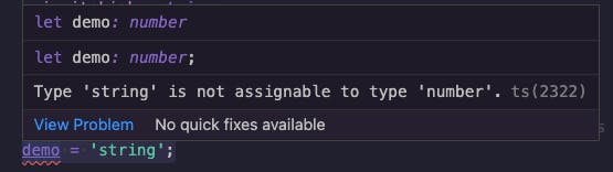 TypeScript type error