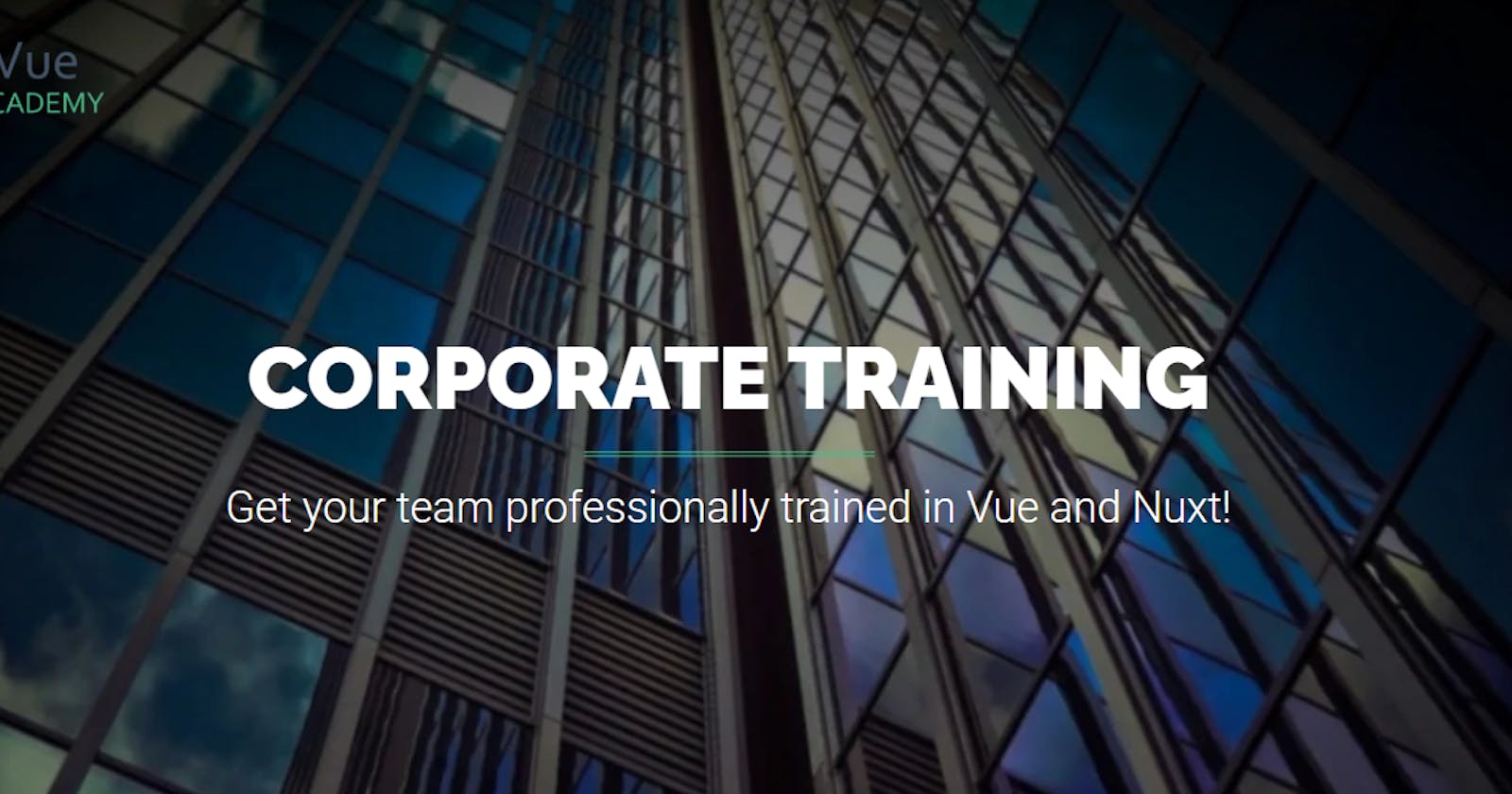 Vue and Nuxt Corporate Training