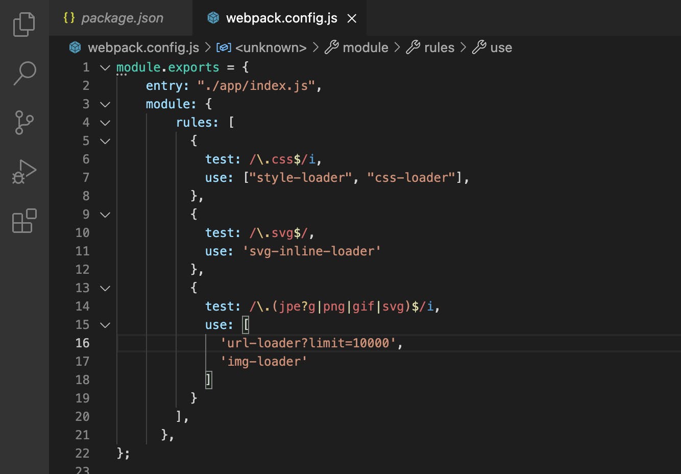 webpack config file new look 4