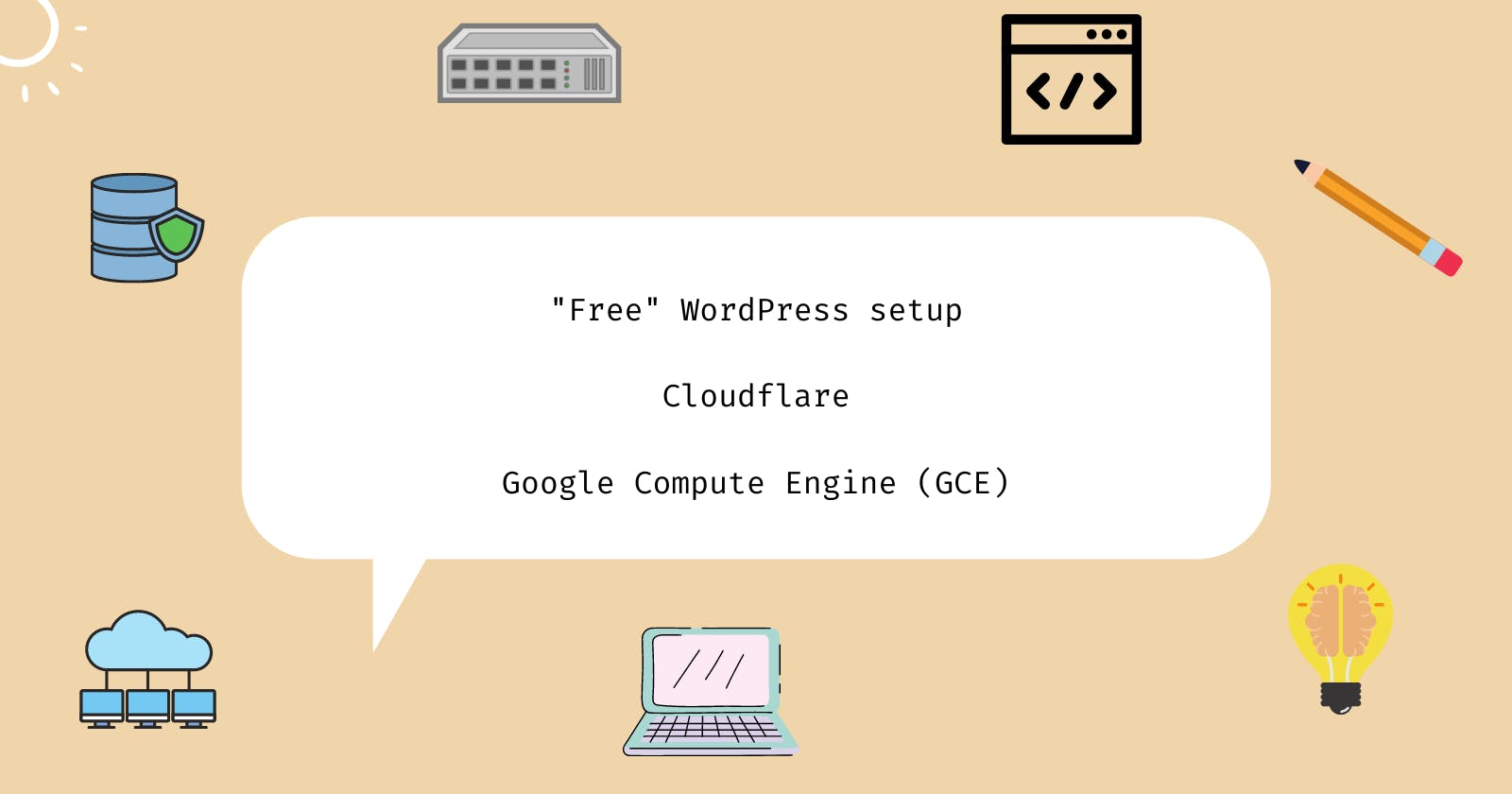 Host a free WordPress site with Google Cloud and Cloudflare 💰