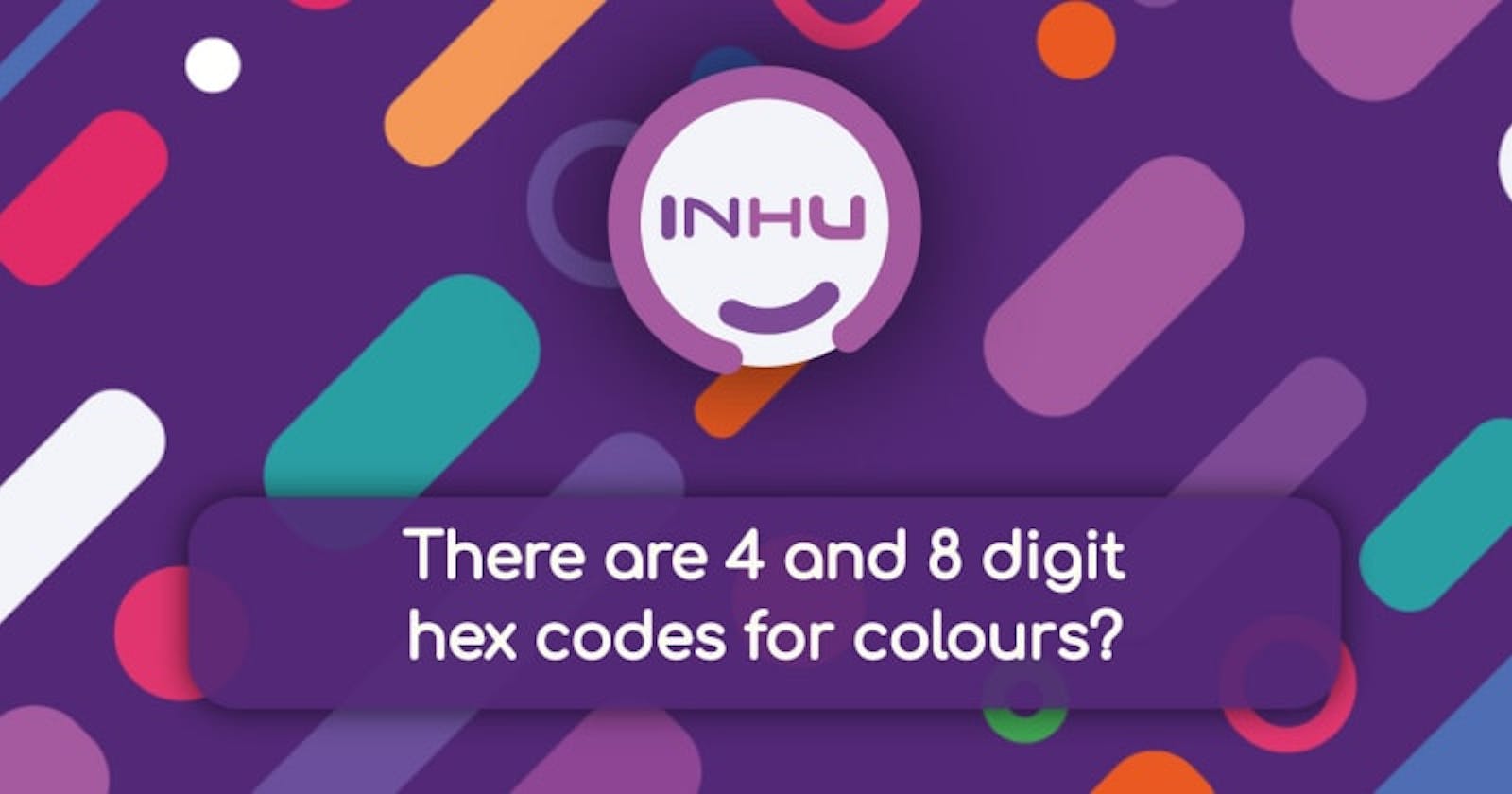 Did you know there are 4 and 8 digit hex codes (#11223344?) for colours? 🤯