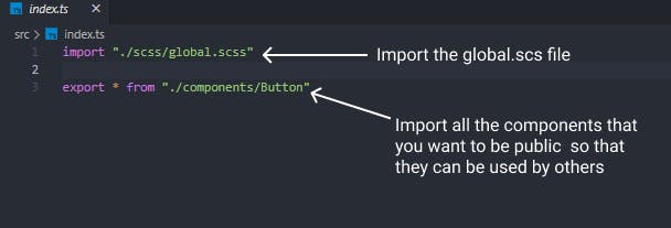 scss-and-button-import-in-index.ts