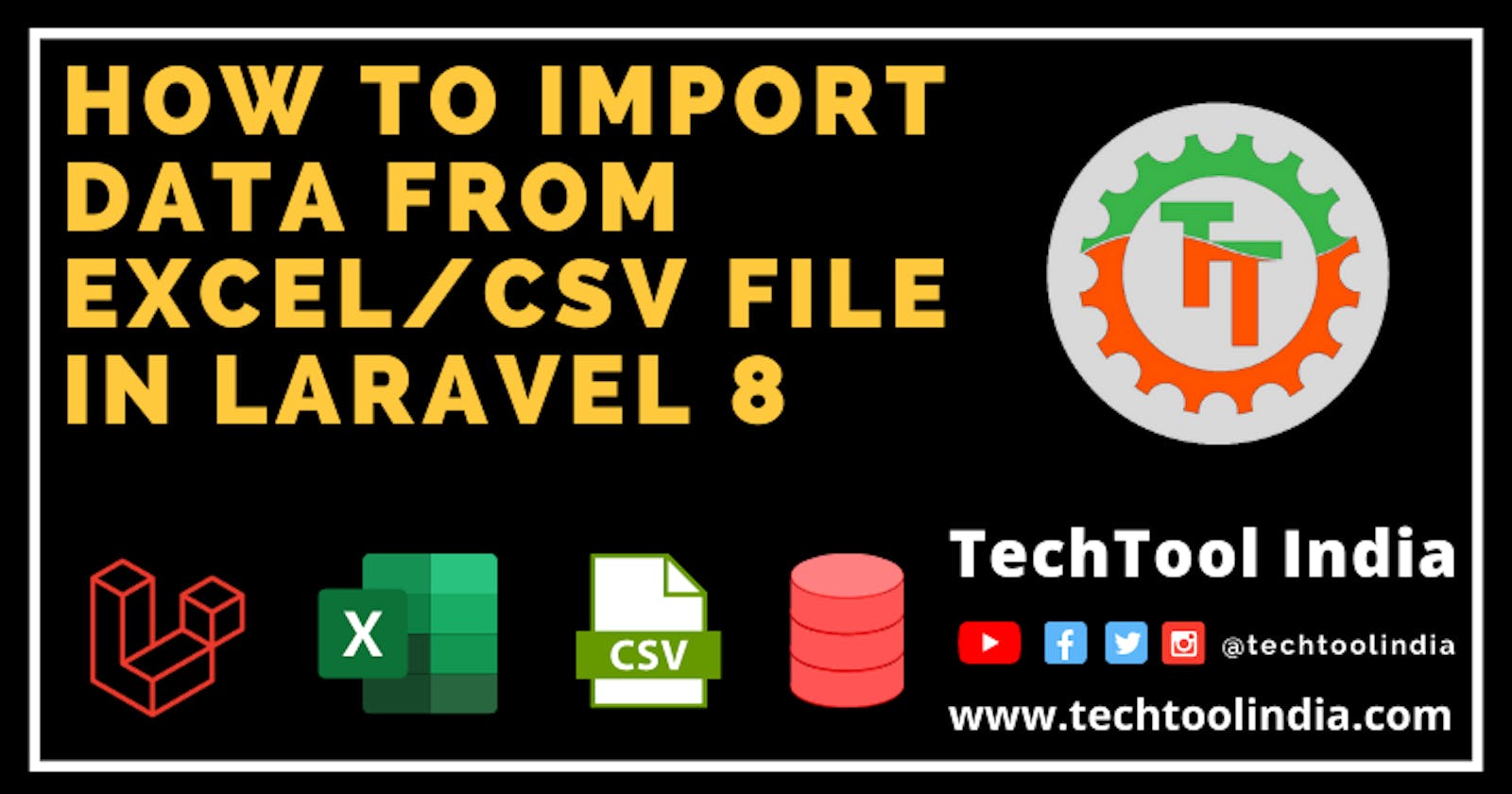 How to import excel CSV files into Laravel 8