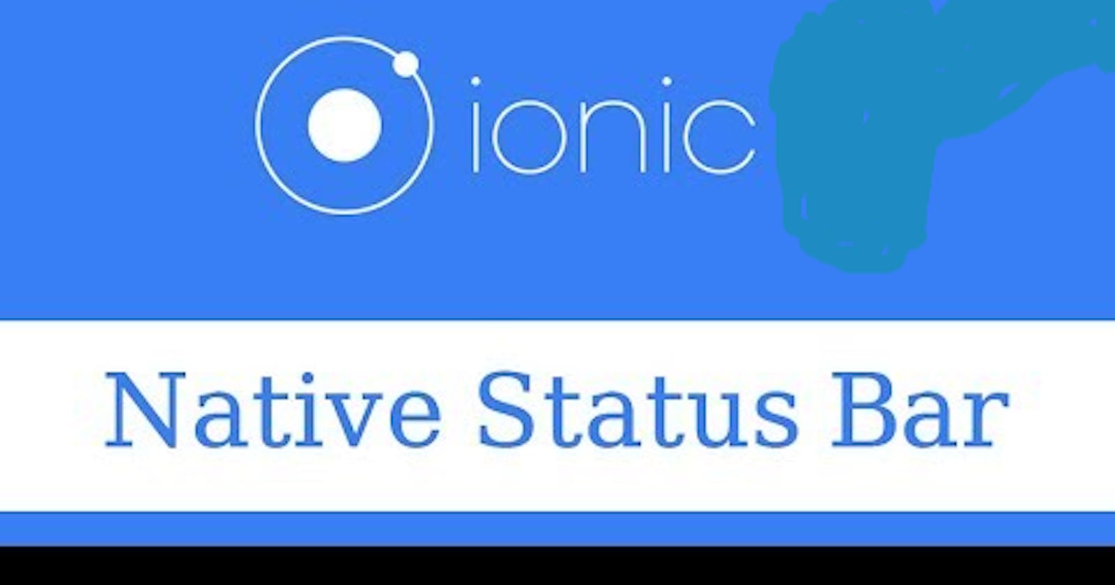Vue js Ionic app status bar