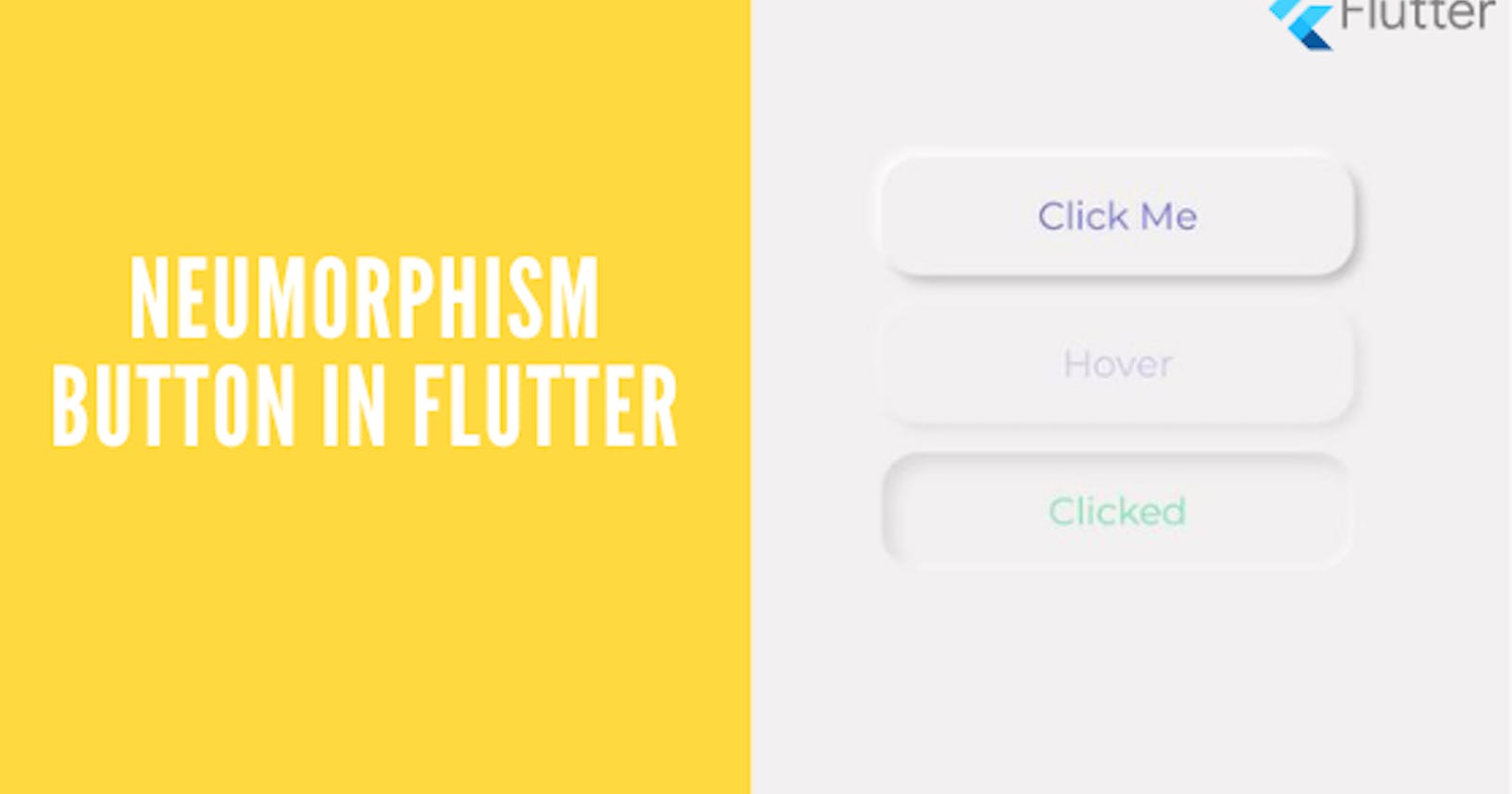 How to make a Neumorphism button in Flutter.