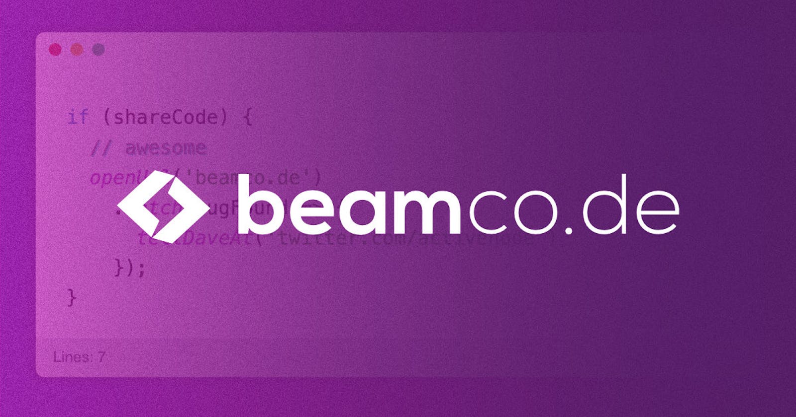 beamco.de: A new code snippet creator is in town 🌈