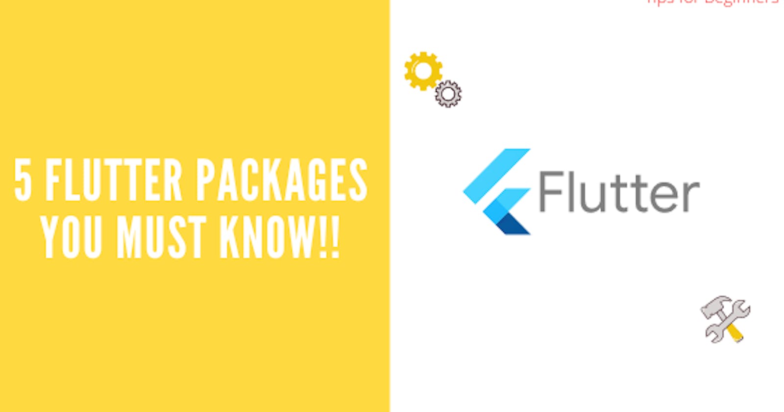 5 Packages every *NEW* Flutter developer must know about