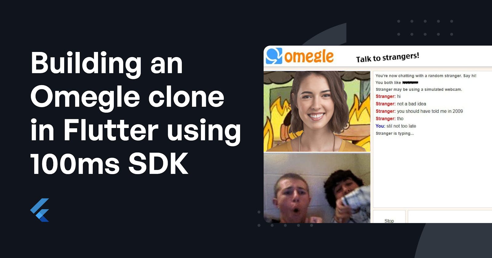 Building an Omegle clone in Flutter using 100ms SDK