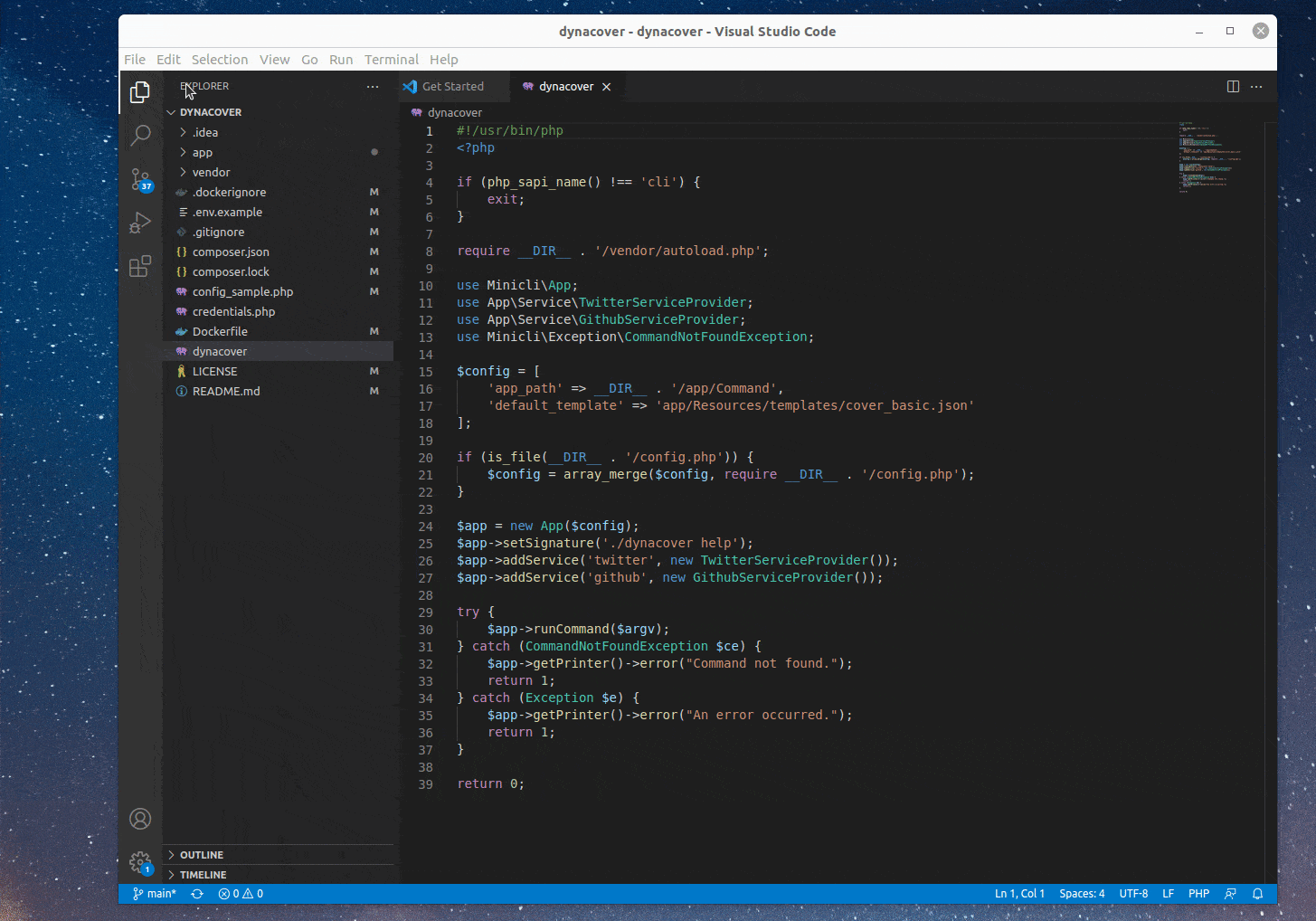 Changing the font size on VS Code