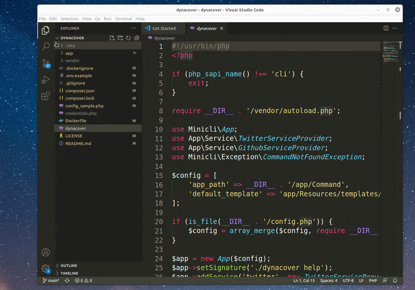 Using VS Code built-in source control tool