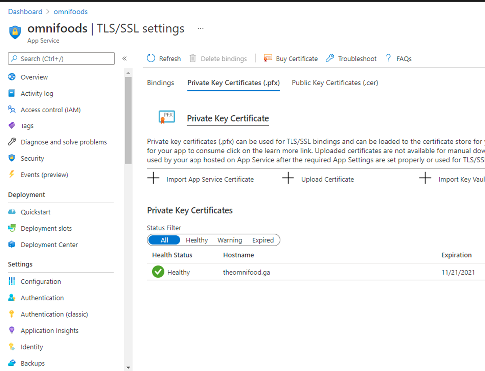 Automate SSL Certificates renewal with Azure Key Vault