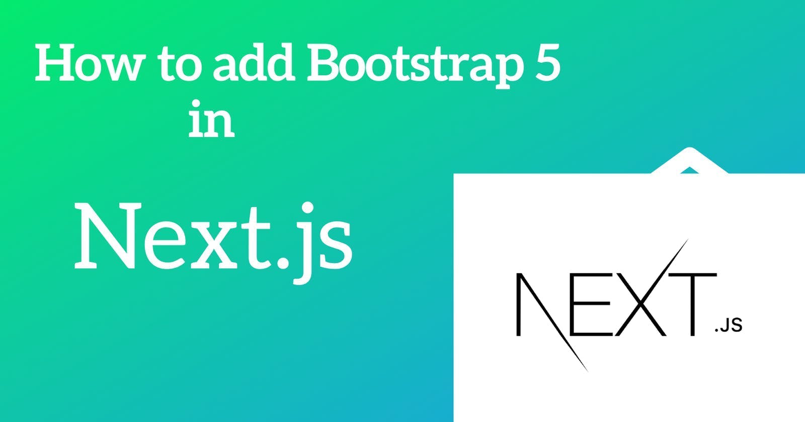 How to add Bootstrap 5 in Next.js