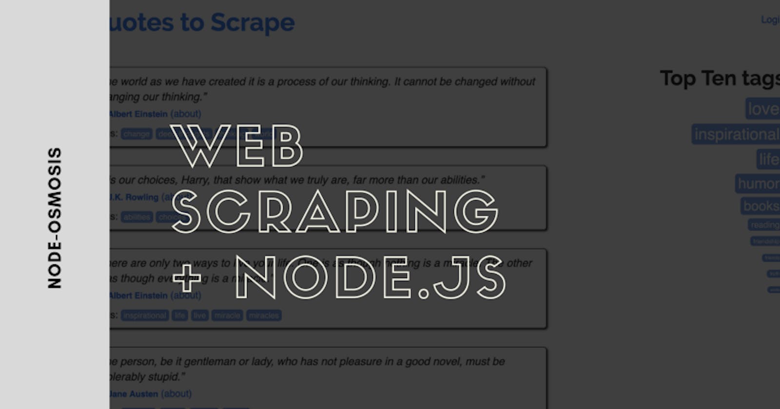 วิธีการดูดข้อมูลเว็บ (Web scraping) ด้วย Node.js